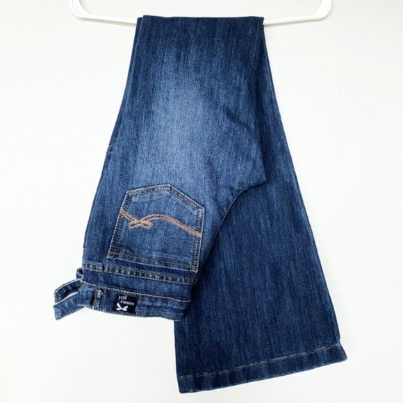 Tommy Hilfiger Denim - Vintage Y2K Tommy Girl Dark Wash Denim Midrise Bell Bottom Flare Jeans